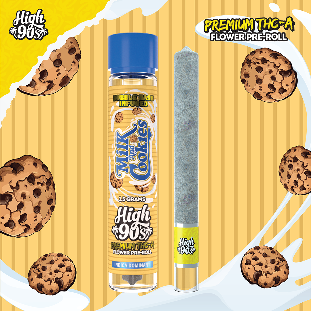 Milk and Cookies - 1.5g High Roller Bubble Hash Pre-Roll