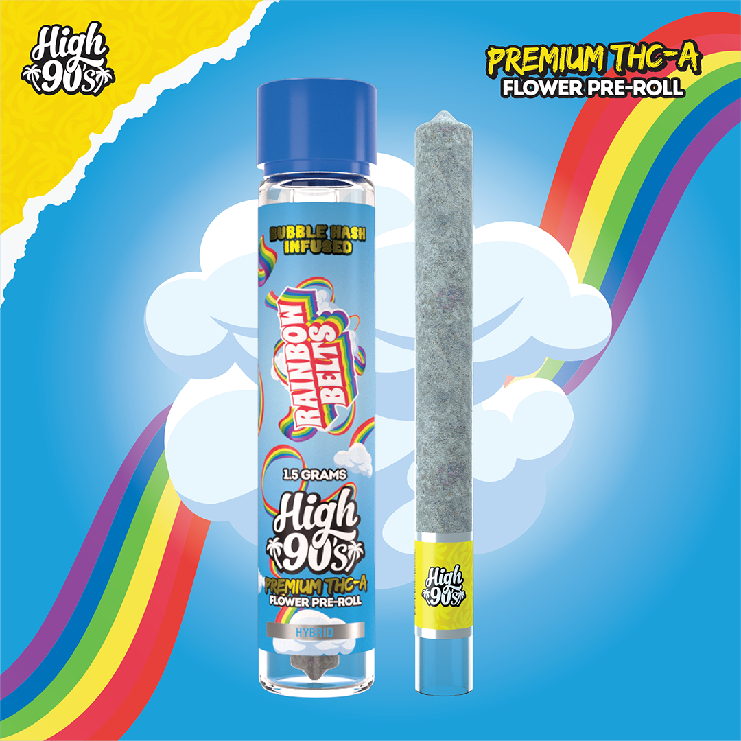 Rainbow Belts - 1.5g High Roller Bubble Hash Pre-Roll